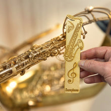 Load image into Gallery viewer, Bookmark - Saxophone - birch wood