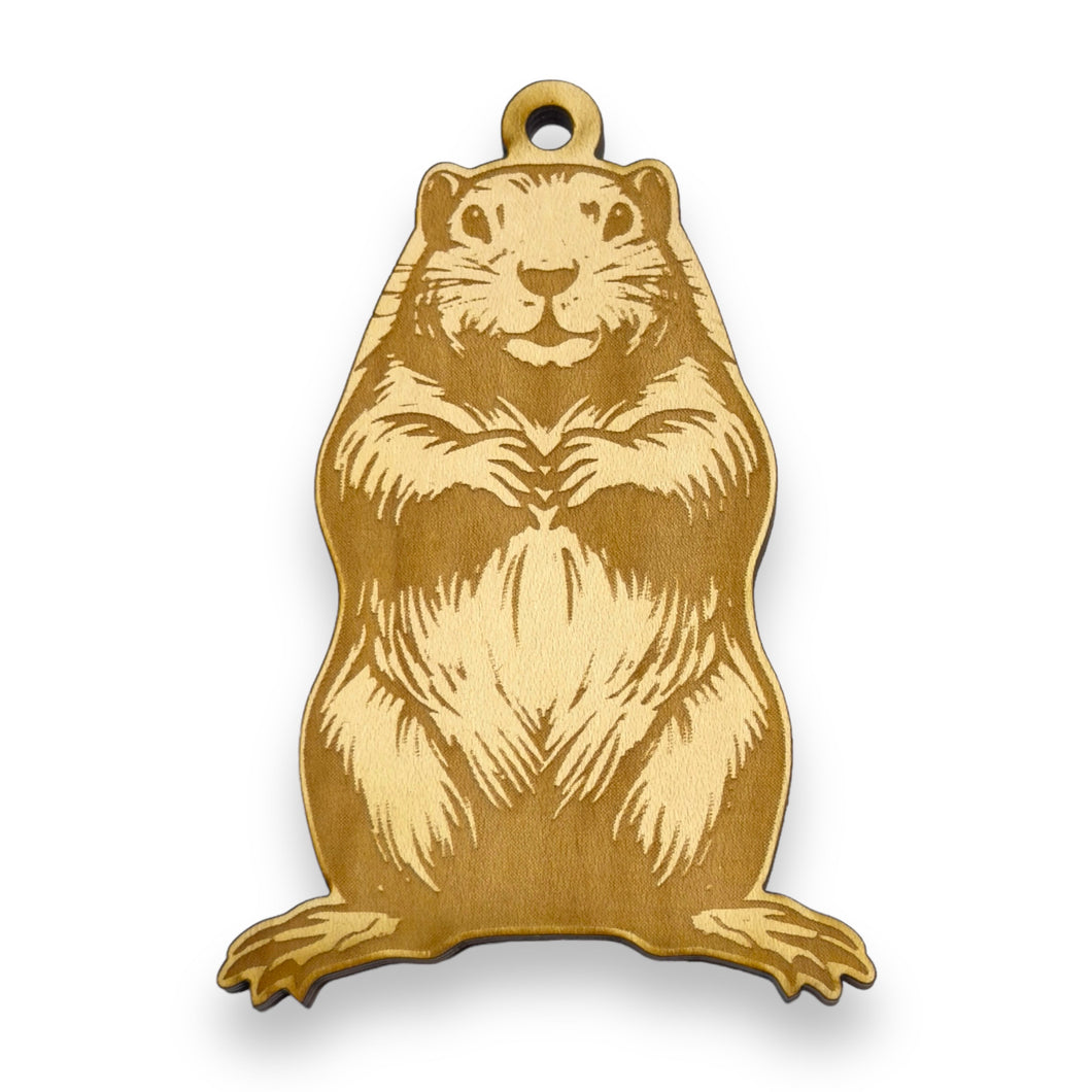 Ornament - Beaver Raw Wood