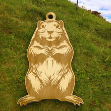 Load image into Gallery viewer, Ornament - Beaver Raw Wood