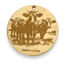 Load image into Gallery viewer, Ornament - Jersey Cattle Raw Wood