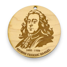 Load image into Gallery viewer, Ornament - George Frideric Handel Raw Wood