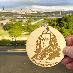 Ornament - George Frideric Handel Raw Wood