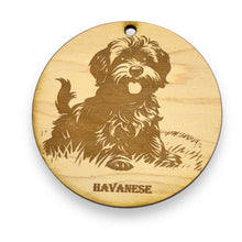 Load image into Gallery viewer, Ornament - Havanese Dog Raw Wood