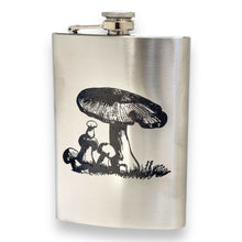 Load image into Gallery viewer, 8oz - Mushroom 2 - Stainless Steel Flask