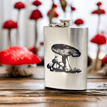 Load image into Gallery viewer, 8oz - Mushroom 2 - Stainless Steel Flask