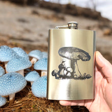 Load image into Gallery viewer, 8oz - Mushroom 2 - Stainless Steel Flask