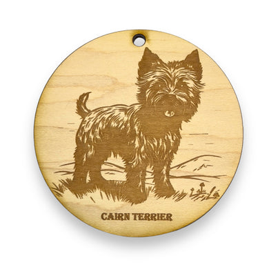 Ornament - Cairn Terrier Raw Wood