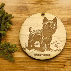 Ornament - Cairn Terrier Raw Wood