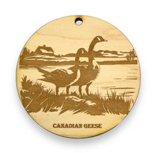 Load image into Gallery viewer, Ornament - Canadian Geese Raw Wood