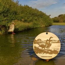 Load image into Gallery viewer, Ornament - Canadian Geese Raw Wood