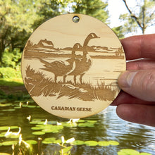 Load image into Gallery viewer, Ornament - Canadian Geese Raw Wood