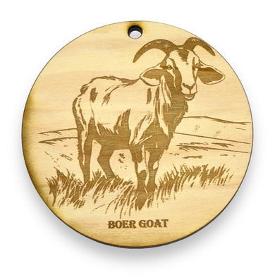 Ornament - Boer Goat Raw Wood