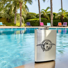 Load image into Gallery viewer, 8oz Here&#39;s to Swimmin with Bowlegged Women Stainless Steel Flask