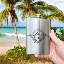 Load image into Gallery viewer, 8oz Here&#39;s to Swimmin with Bowlegged Women Stainless Steel Flask