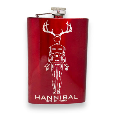 8oz RED Hannibal Flask