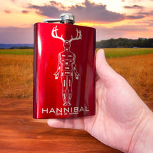 Load image into Gallery viewer, 8oz RED Hannibal Flask