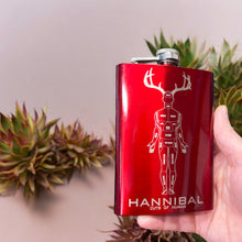 Load image into Gallery viewer, 8oz RED Hannibal Flask