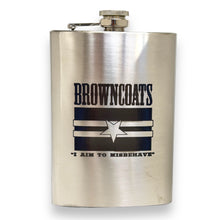 Load image into Gallery viewer, 8oz Browncoats Stainless Steel Flask