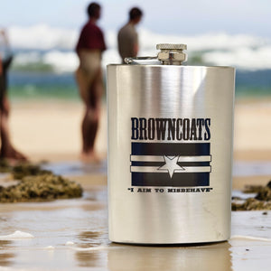 8oz Browncoats Stainless Steel Flask