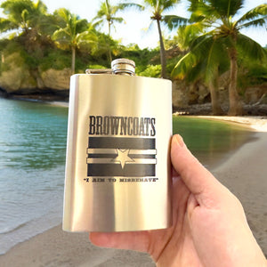 8oz Browncoats Stainless Steel Flask