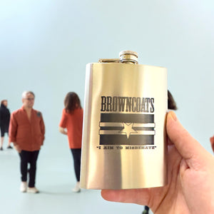 8oz Browncoats Stainless Steel Flask