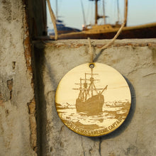 Load image into Gallery viewer, Ornament - World&#39;s Most Awesome Captain Raw Wood