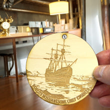 Load image into Gallery viewer, Ornament - World&#39;s Most Awesome Chief Engineer Raw Wood