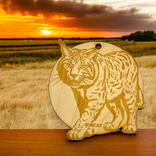 Load image into Gallery viewer, Ornament - Bobcat Raw Wood