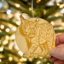 Load image into Gallery viewer, Ornament - Bobcat Raw Wood