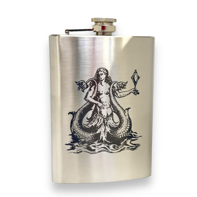 8oz Vintage Siren Stainless Steel Flask