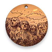 Load image into Gallery viewer, Mount Rushmore 2nd Edition - Round Cedar Ornament