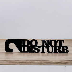 Door Hanger-CUSTOM Do Not Disturb 15x3 Hotel Motel Bedroom Office MAPLE WOOD