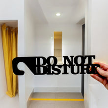 Load image into Gallery viewer, Door Hanger-CUSTOM Do Not Disturb 15x3 Hotel Motel Bedroom Office MAPLE WOOD