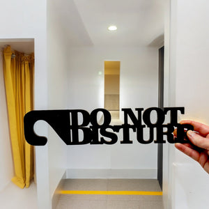 Door Hanger-CUSTOM Do Not Disturb 15x3 Hotel Motel Bedroom Office MAPLE WOOD