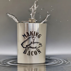 8oz Making Bacon Stainless Steel Flask