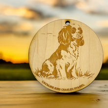 Load image into Gallery viewer, Ornament - Cavalier King Charles Spaniel Dog Raw Wood