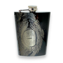 Load image into Gallery viewer, 8oz Dragon Eye Black Flask