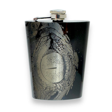 8oz Dragon Eye Black Flask