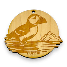 Load image into Gallery viewer, Ornament - Puffin Bird Raw Wood