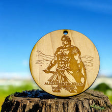 Load image into Gallery viewer, Ornament - Alexander the Great Raw Wood