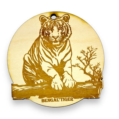 Ornament - Bengal Tiger Raw Wood