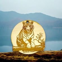 Load image into Gallery viewer, Ornament - Bengal Tiger Raw Wood