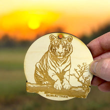 Load image into Gallery viewer, Ornament - Bengal Tiger Raw Wood