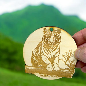 Ornament - Bengal Tiger Raw Wood