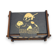 Load image into Gallery viewer, Dice Box - Black - Goblin PERSONALIZED - 6x4x3