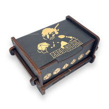 Load image into Gallery viewer, Dice Box - Black - Goblin PERSONALIZED - 6x4x3