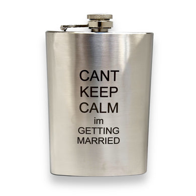 8oz Keep Calm and Teach On Stainless Steel Flask