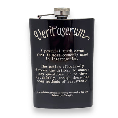 8oz Black Veritaserum Potion Flask