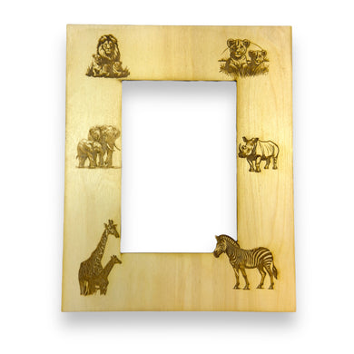 African Safari Animals 8x10 Photo frame insert for 5x7 Picture (FRAME NOT INCLUDED)