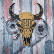 Load image into Gallery viewer, Sign - BLACK - PERSONALIZED - Cow Skull - Restaurant Business Cafe Bistro Bar Tavern Fast Food Slow Food BBQ Signs